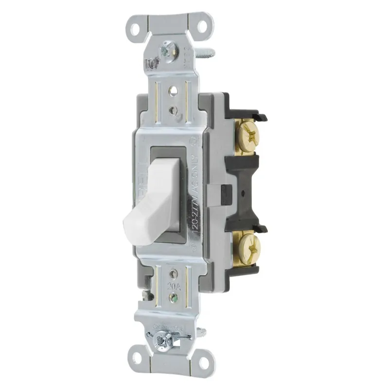 Hubbell-Wiring CSB120W 120/277-Volt AC 20-Amp 1-Pole Commercial/Specification Grade Toggle Switch White Special Offer