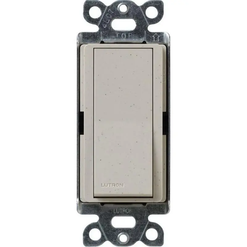 Lutron SC-1PS-ST 120/277-Volt 15-Amp 1-Pole Standard Rocker General Purpose Switch Stone Direct From Manufacturer