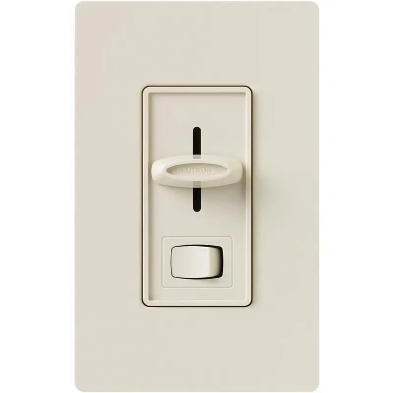 Lutron S-600P-LA 120-Volt at 60-Hz 1-Pole Preset Dimmer Light Almond Skylark Authentic