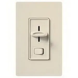 Lutron S-10P-LA 1-Pole 120-Volt AC at 60-Hz Preset Dimmer With On/Off Switch Light Almond Skylark Limited Time