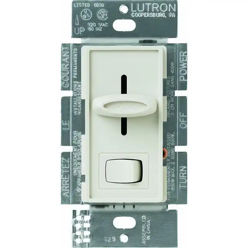 Price Drop Lutron S-603P-LA 120-Volt at 60-Hz 3-Way Preset Dimmer Light Almond Skylark