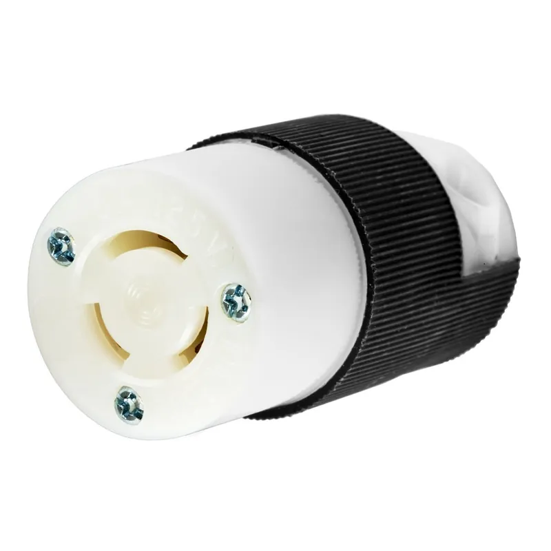 Hot Picks Hubbell-Wiring HBL7565C 3-Wire 3-Pole Non-NEMA Industrial Grade Non-Shrouded Locking Connector 125/250-Volt 10-Amp at 125-Volt 15-Amp at 250-Volt B