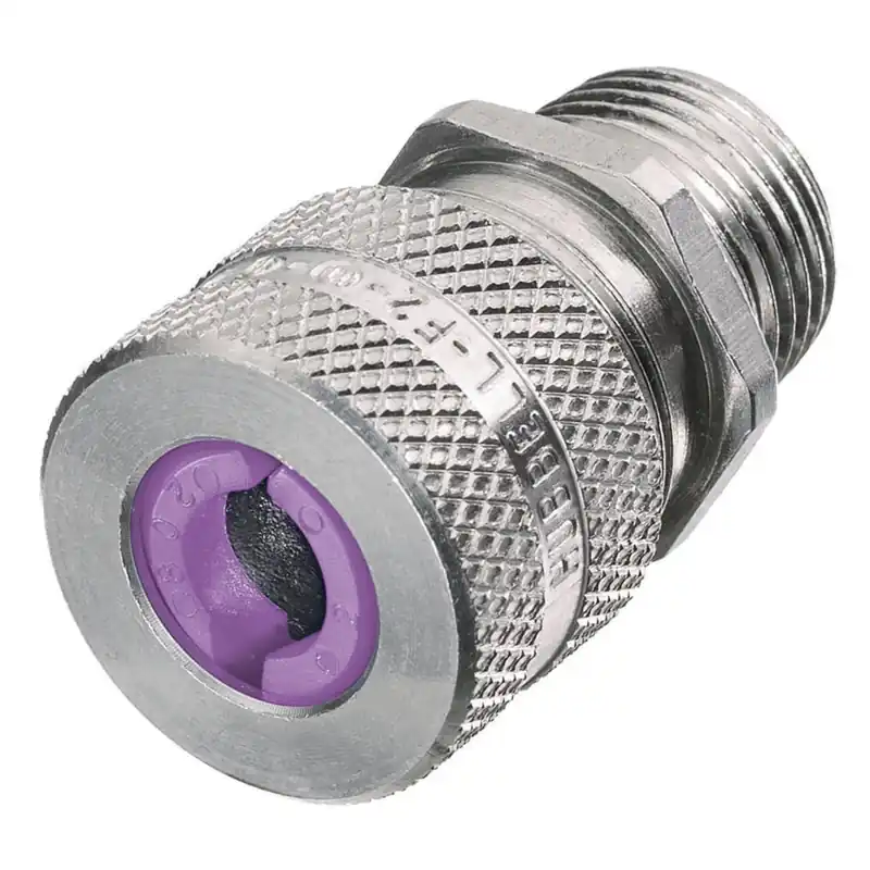 Hubbell-Wiring SHC1042 Aluminum Standard-Duty Series Form F4 Straight Male Cord Connector 1-Inch MNPT 0.75 - 0.88-Inch Kellems® Wholesale