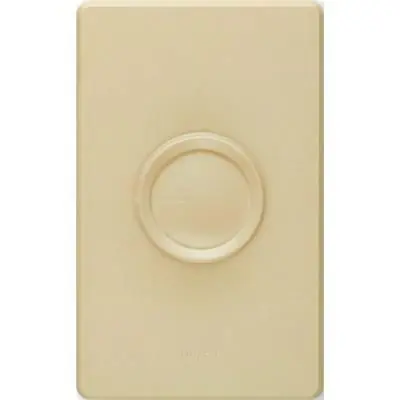 Discount Lutron D-603P-IV 120-Volt at 60-Hz 1-Pole 3-Way Rotary Preset Dimmer With Push On/Off Knob Ivory