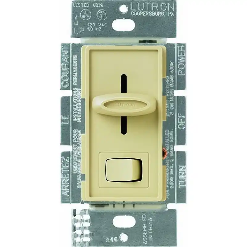 Today Only Lutron S-603P-IV 120-Volt at 60-Hz 3-Way Preset Dimmer Ivory Skylark