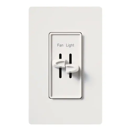 Weekend Sale Lutron S2-LF-WH 120-Volt AC at 60-Hz 2.5-Amp 1-Pole Fully Variable Quiet 3-Speed Fan Control/Light Dimmer White Skylark