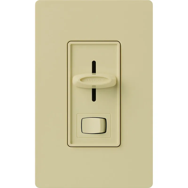 Lutron SFSQ-LF-IV 120-Volt AC 1-Pole Quiet 3-Speed Dual Load Fan/Light Control With On/Off Light Switch Ivory Skylark Reduced Price