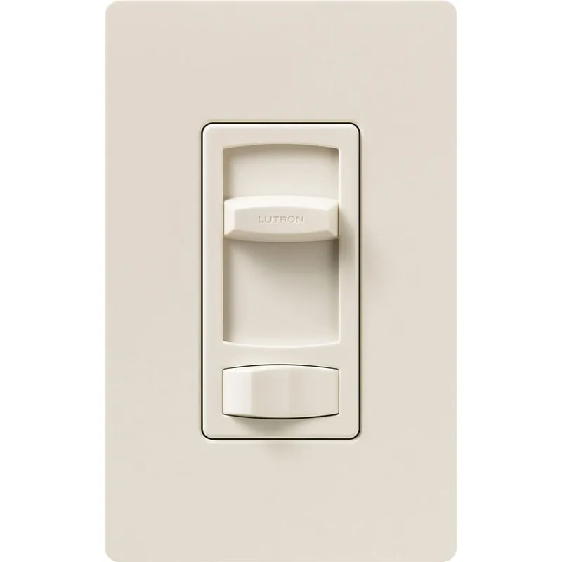 Latest Lutron CT-103P-LA 1-Pole 120-Volt AC at 60-Hz 3-Way Dimmer Light Almond Skylark Contour