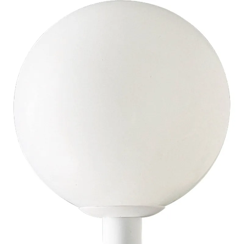 Progress Lighting P5436-60 1-Light Post Lantern 150-Watt 120-Volt White Acrylic Globe Modern