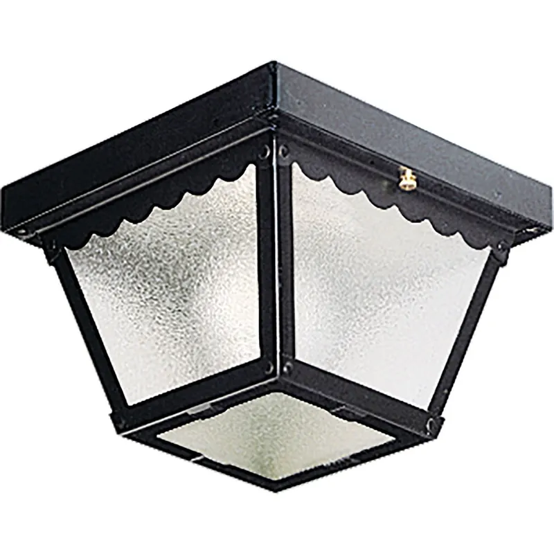 Money Back Guarantee Progress Lighting P5727-31 1-Light Ceiling Fixture 60-Watt 120-Volt Black Painted Rustic/Country