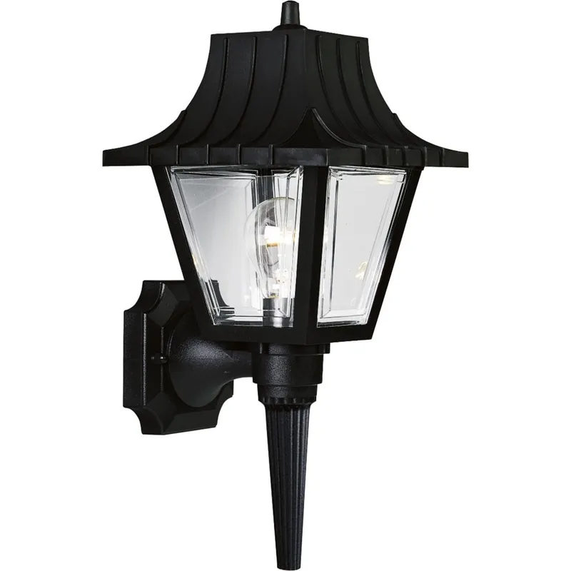 Limited Edition Progress Lighting P5815-31 1-Light Wall Sconce 60-Watt 120-Volt Black Powder Coated Mansard Roof
