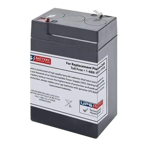 Jasco 0809-0012 Hawker Cyclon Monobloc Rechargeable Battery 5-Amp-Hour 6-Volt F2 Terminal Money Back Guarantee