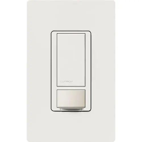 Lutron MS-OPS5MH-WH 3-Way PIR Multi Location Occupancy Sensor Switch 900-Sq-ft Major 400-Sq-ft Minor 120-Volt AC White Maestro® Fast Shipping