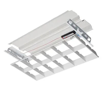 Trusted Brand Lithonia Lighting 2ES8RT-232-BINP 2-Light ES8RT Series High Efficiency Louvered Relight 32-Watt 120 - 277-Volt High Reflectance White