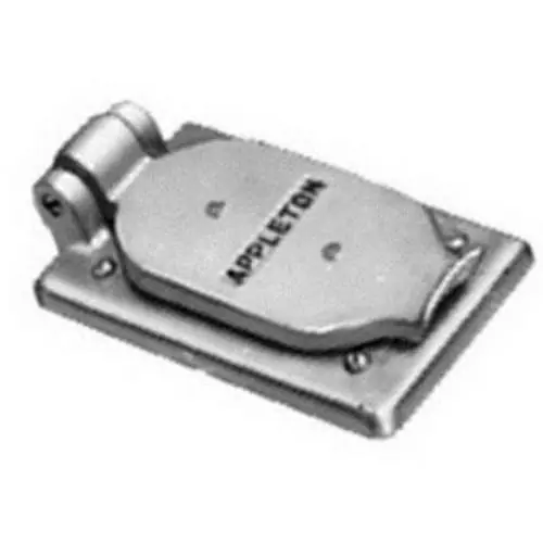High Quality Appleton FSK-1VDR Triple Coat Malleable Iron 1-Gang Weatherproof Self-Closing Spring Door Rectangular Cover 2-13/16-Inch x 4-9/16-Inch
