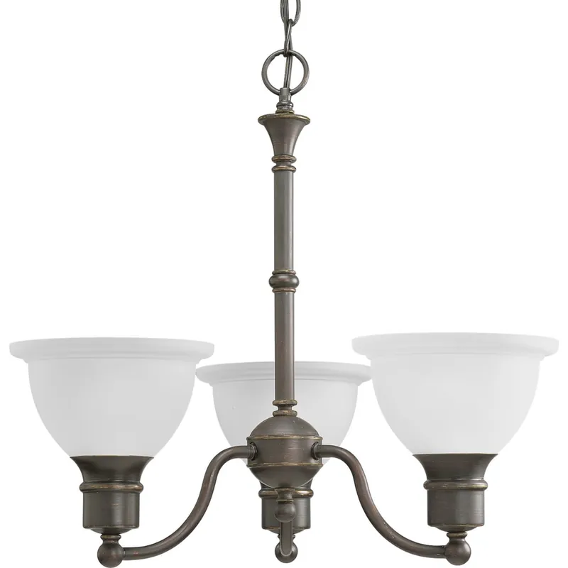 Progress Lighting P4280-20 3-Light 1-Tier Up/Down Chandelier 100-Watt Antique Bronze Madison Exclusive Offer