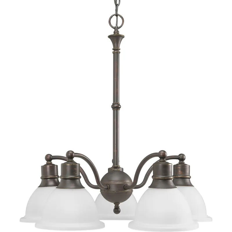 One Day Deal Progress Lighting P4281-20 5-Light Up/Down Chandelier 100-Watt 120-Volt Antique Bronze Madison