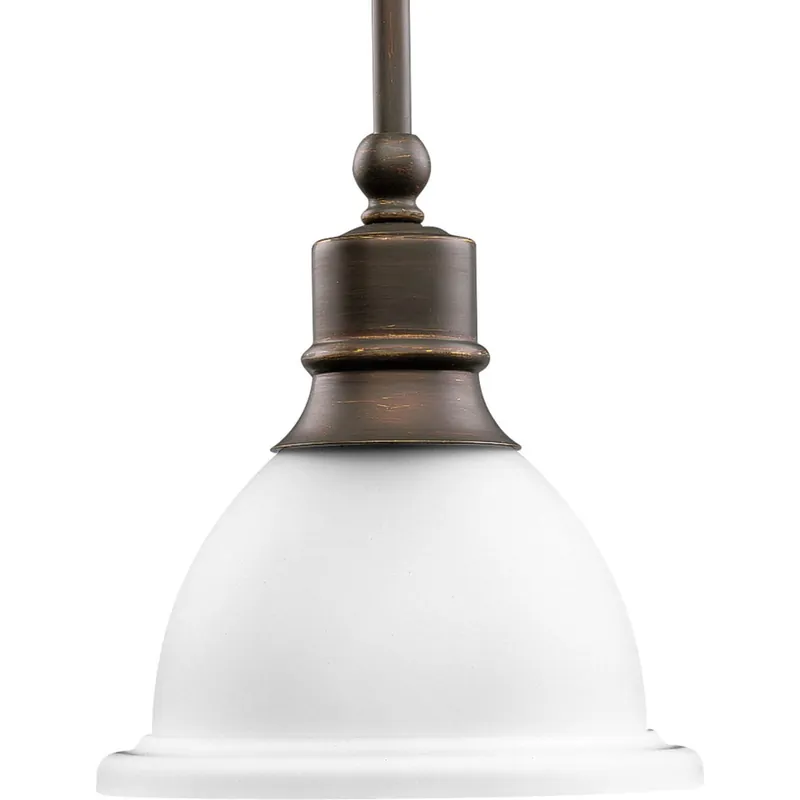 Progress Lighting P5078-20 1-Light Mini Pendant Fixture 100-Watt 120-Volt 7-5/8-Inch Antique Bronze Madison Grab Now