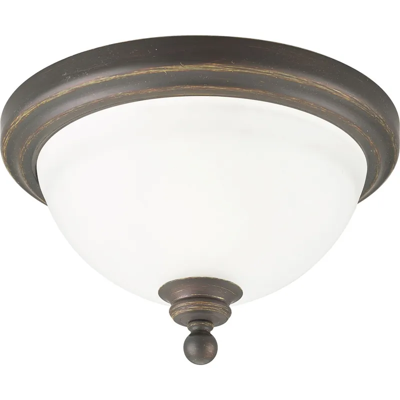 One Day Deal Progress Lighting P3311-20 1-Light Close-To-Ceiling Fixture 60-Watt 120-Volt AC Antique Bronze Painted Madison