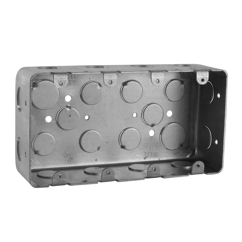 Thomas & Betts 4G4D-1/2 Galvanized Steel 4-Gang Device Box 4-Inch x 7-5/8-Inch x 2-1/8-Inch 58-Cubic-Inch Steel City® Cheap