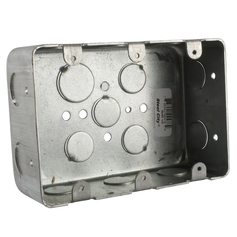Thomas & Betts 3G4D-1/2 Galvanized Steel 3-Gang Device Box 4-Inch x 5-13/16-Inch x 2-1/8-Inch 44.3-Cubic-Inch Steel City® Cheap