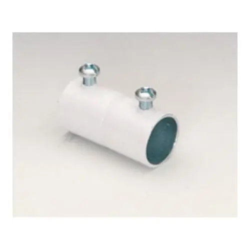 Don’t Miss Out Bridgeport 241-SW White Powder Coated Steel Fire Alarm Concrete Tight EMT Set Screw Coupling 3/4-Inch