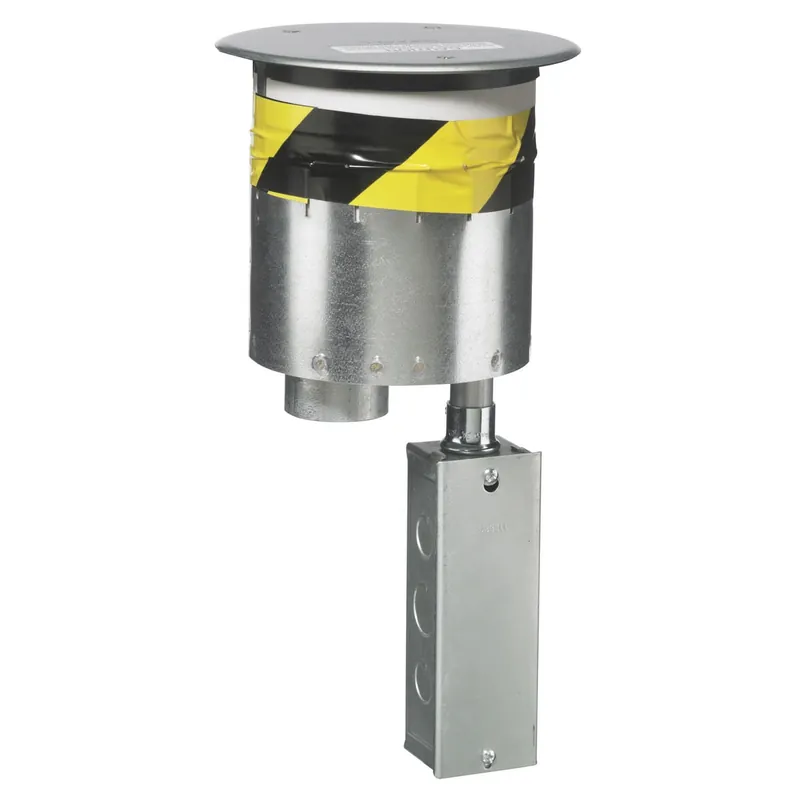 Low Price Hubbell-Wiring S1R6PTFIT Cast Aluminum/Brass Recessed Fire-Rated Poke-Thru Fitting ScrubShield® SystemOne