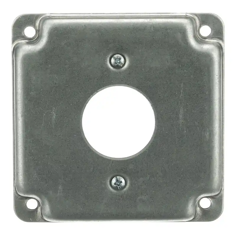 Special Offer Thomas & Betts RS11 Pre-Galvanized Steel Outlet Box Cover 4-Inch x 4-Inch x 1/2-Inch Steel City®