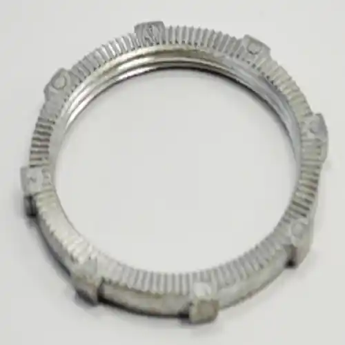 Bridgeport 106-DC Ball Burnished Mirror Smooth Die Cast Zinc Conduit Locknut 2-Inch Handmade