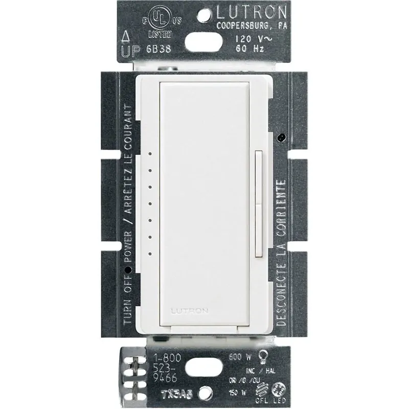 Hot Deal Lutron MACL-153M-SW 120-Volt at 60-Hz 1-Pole Multi-Location Dimmer Snow Maestro® CL®