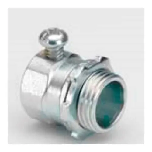 Luxury Bridgeport 231-US Electroplated Zinc Steel Non-Insulated Concrete Tight EMT Compression Connector 3/4-Inch