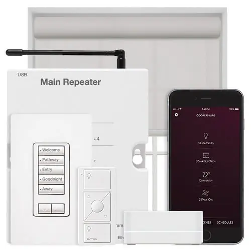 Get Yours Lutron RRD-H6BRL-SW 120-Volt AC at 50/60-Hz 6 Button With Raise/Lower Hybrid Keypad Switch Satin Snow RadioRA®2 seeTouch®
