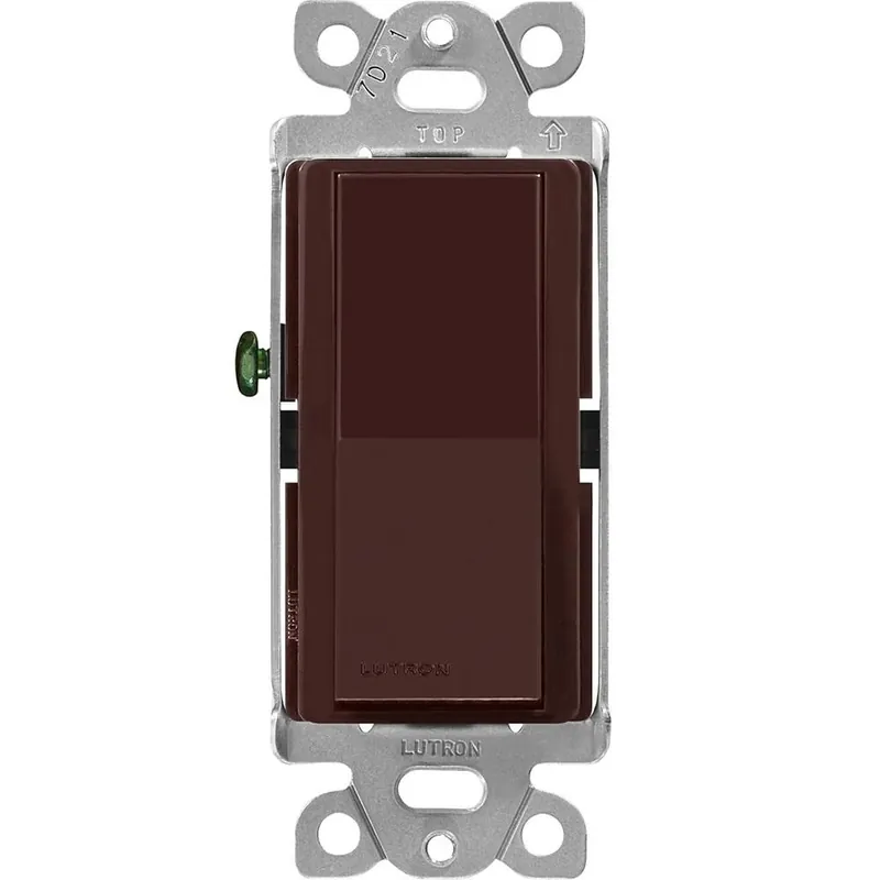 Lutron CA-3PS-BR 120/277-Volt at 60-Hz 15-Amp 3-Way General Purpose Designer Style Mechanical Switch Brown Diva® Claro® Weekend Sale