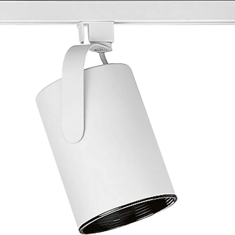 Progress Lighting P9206-28 Flat Back Track Head Ceiling Light 75-Watt 120-Volt White Alpha Trak® Budget