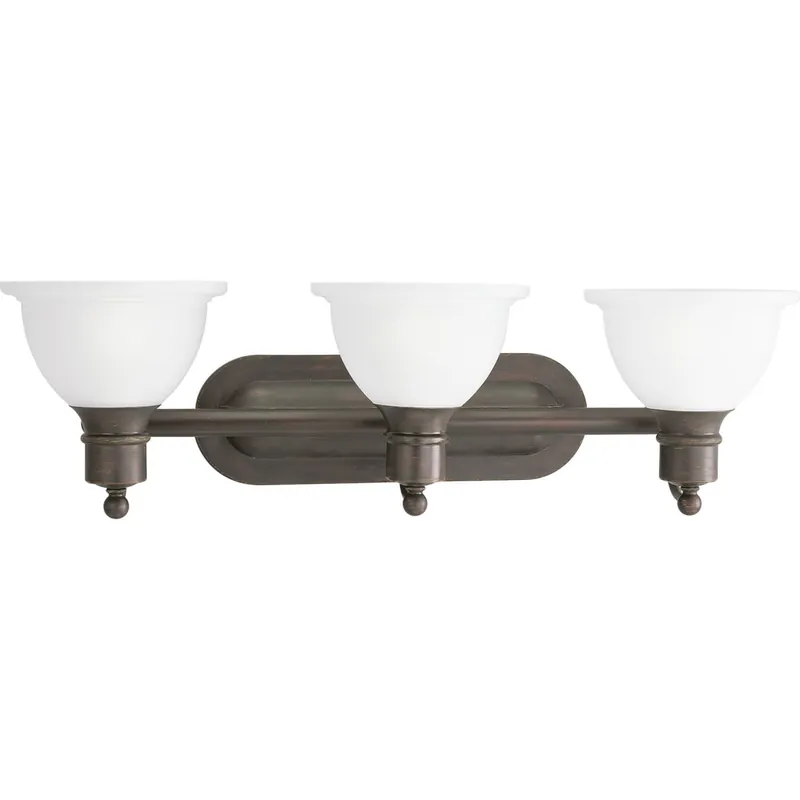 Progress Lighting P3163-20 3-Light Bath And Vanity Fixture 100-Watt 120-Volt Antique Bronze Painted Madison Mega Sale