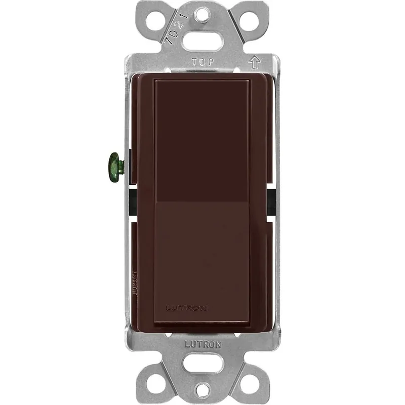 Budget Lutron CA-1PS-BR 1-Pole 120/277-Volt AC at 60-Hz General Purpose Mechanical Switch Brown Diva®