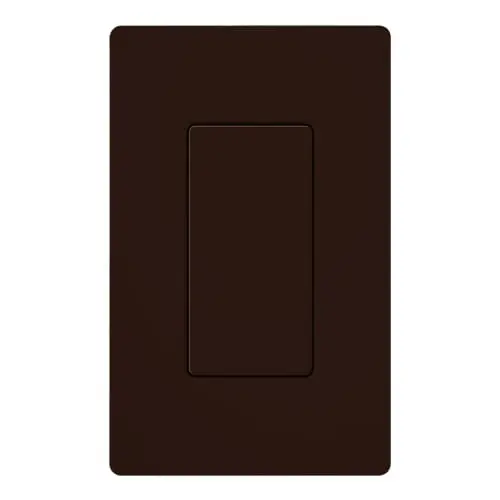 Trending Lutron DV-BI-BR Wall Mount 1-Gang Designer Vertical Blank Insert Plastic Gloss Brown Diva®