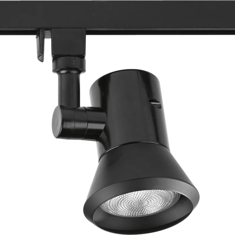 Progress Lighting P9219-31 Track Head Ceiling Light 50-Watt 120-Volt Black Painted Shallow Profile Popular