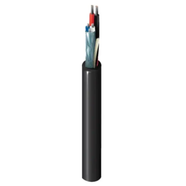 Premium Belden 1502P Stranded Tinned Copper Shielded 100% Beldfoil® Aluminum Foil-Polyester Tape Inner Unshielded Outer Multi-Conductor Cable 22/2 18/2