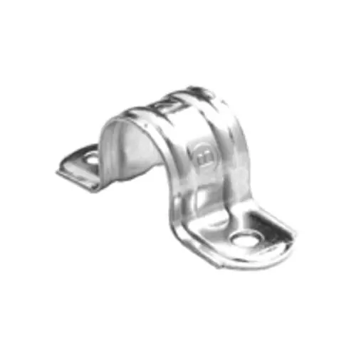 Final Sale Bridgeport 1920 Electroplated Zinc Steel 2-Hole Pipe Strap 1/2-Inch