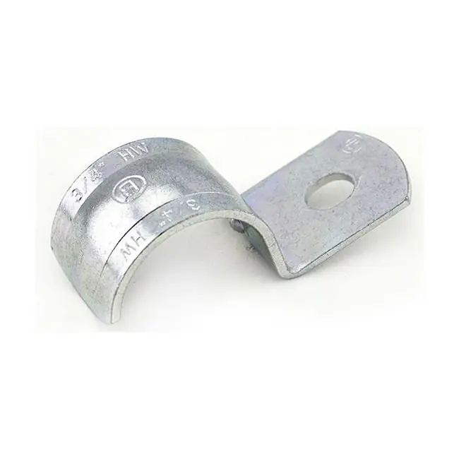 Exclusive Offer Bridgeport 902-S Zinc Electroplated Steel 1-Hole Pipe Strap 3/4-Inch