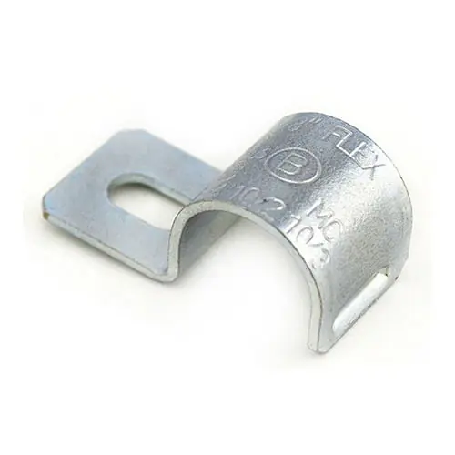 Handmade Bridgeport 900-F Zinc Electroplated Steel 1-Hole Snap-On Cable Strap 3/8-Inch