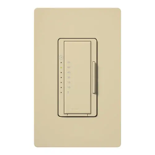 Lutron MA-T51-IV 120-Volt 1-Pole 5 - 60-min Countdown Timer Control Switch Ivory Maestro® Shop Now