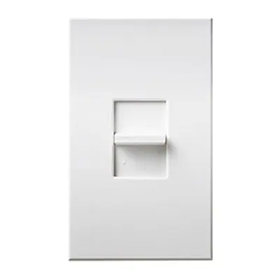 Lutron NTFTU-5A-WH 1-Pole 120-Volt AC at 60-Hz Small Control Slide-To-Off Dimmer White Nova-T® Free Returns