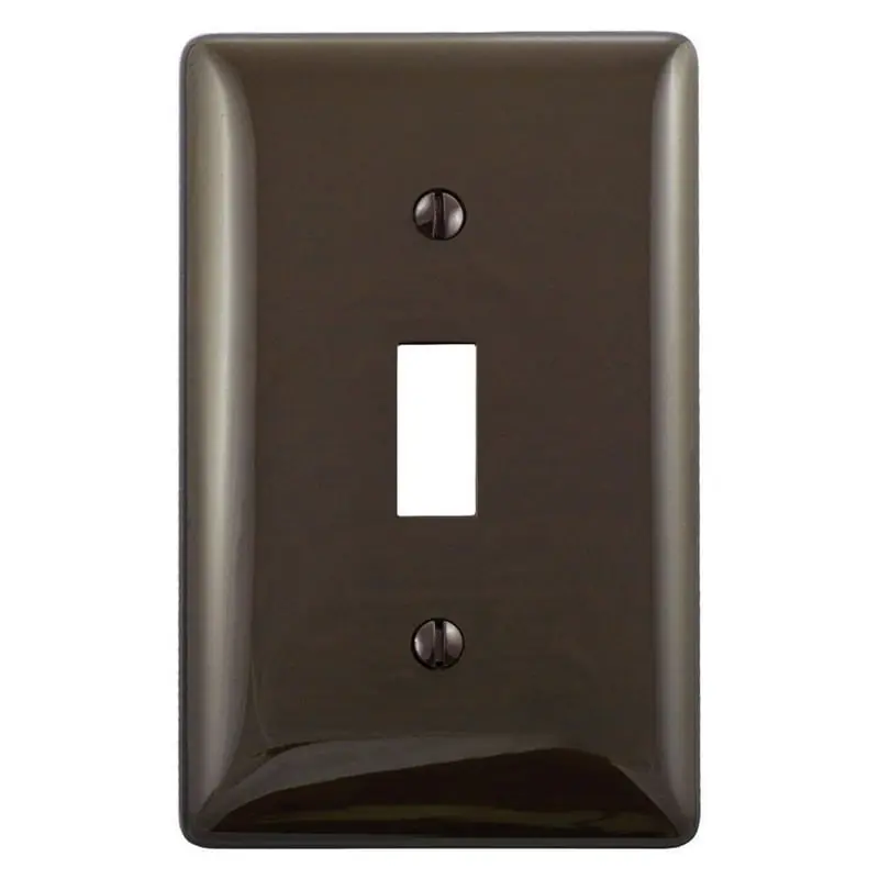 Hubbell-Wiring NP1 Nylon Screw Mount NP Series Standard Size 1-Gang Wallplate Brown Kellems® Save Now