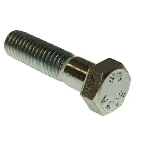 Bulk Order Metallics JBHC4 Zinc Chromate Steel Hex Head Cap Screw 1/4-Inch x 2-Inch