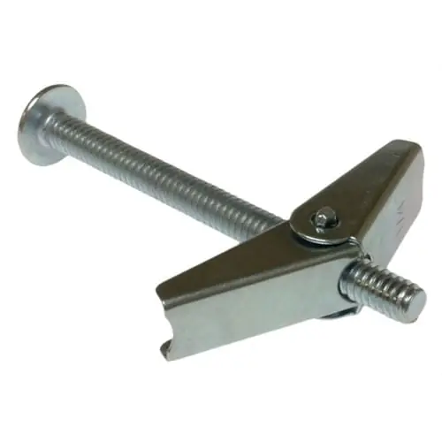 Buy Direct Metallics J1502 Zinc Chromate Steel Round Head Combo Spring Wing Toggle Bolt 1/8-Inch x 3-Inch