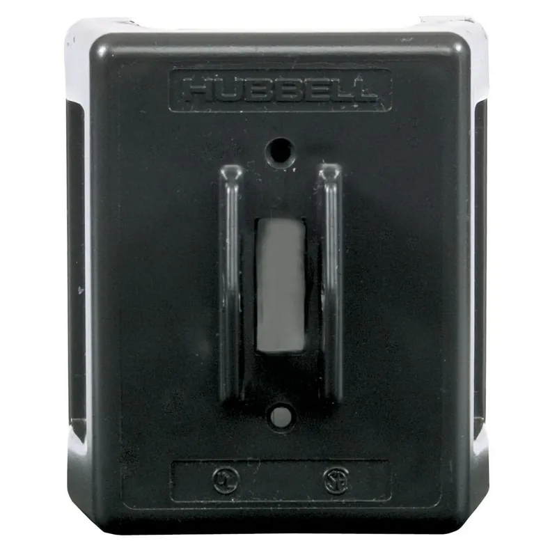 Exclusive Hubbell-Wiring HBL1390 Thermoplastic Cover Steel Base Non-Fusible Non-Metallic Enclosure Without Switch 4.52-Inch x 3.97-Inch x 3.43-Inch Circuit-L