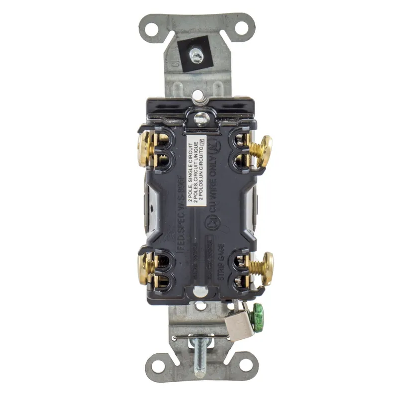 Flash Sale Hubbell-Wiring CSB220W 2-Pole 120/277-Volt AC 20-Amp Commercial Series Specification Grade Toggle Switch White
