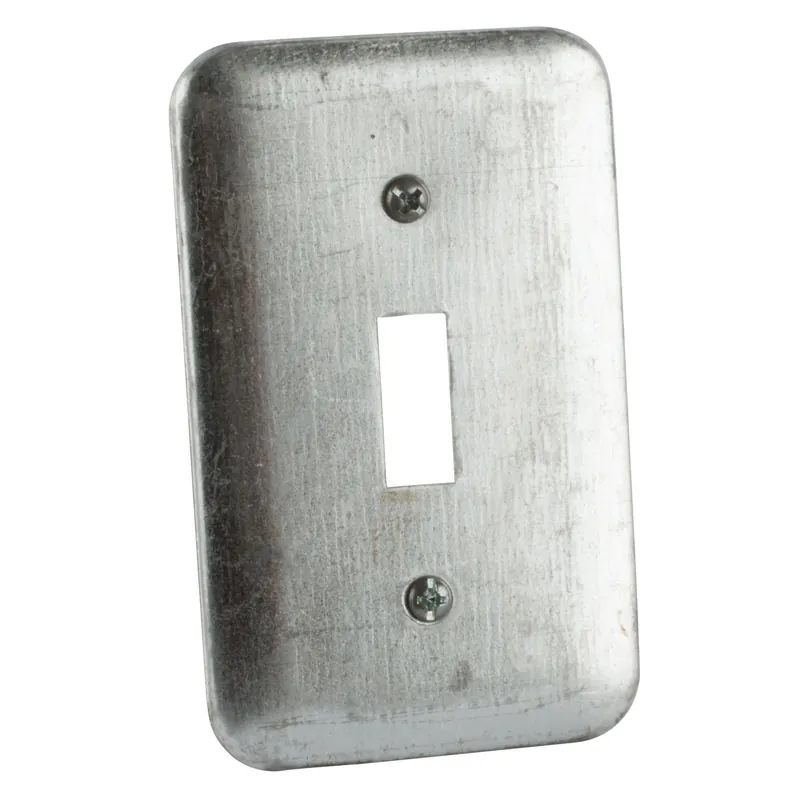 Luxury Thomas & Betts 68C30 Pre-Galvanized Steel 1-Gang Raised Utility Box Cover 4-1/8-Inch x 2-1/2-Inch x 3/16-Inch Silver Steel City®